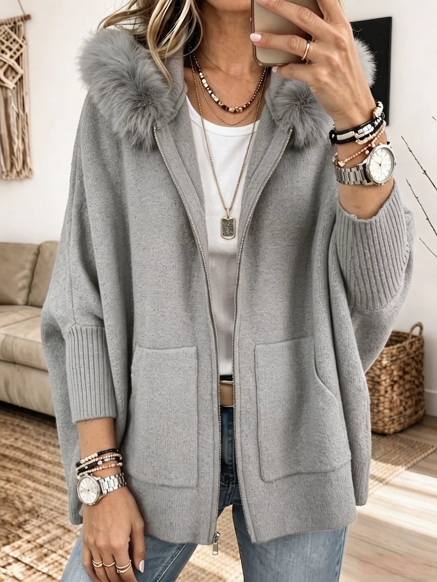 Veste À Capuche Babette En Maille